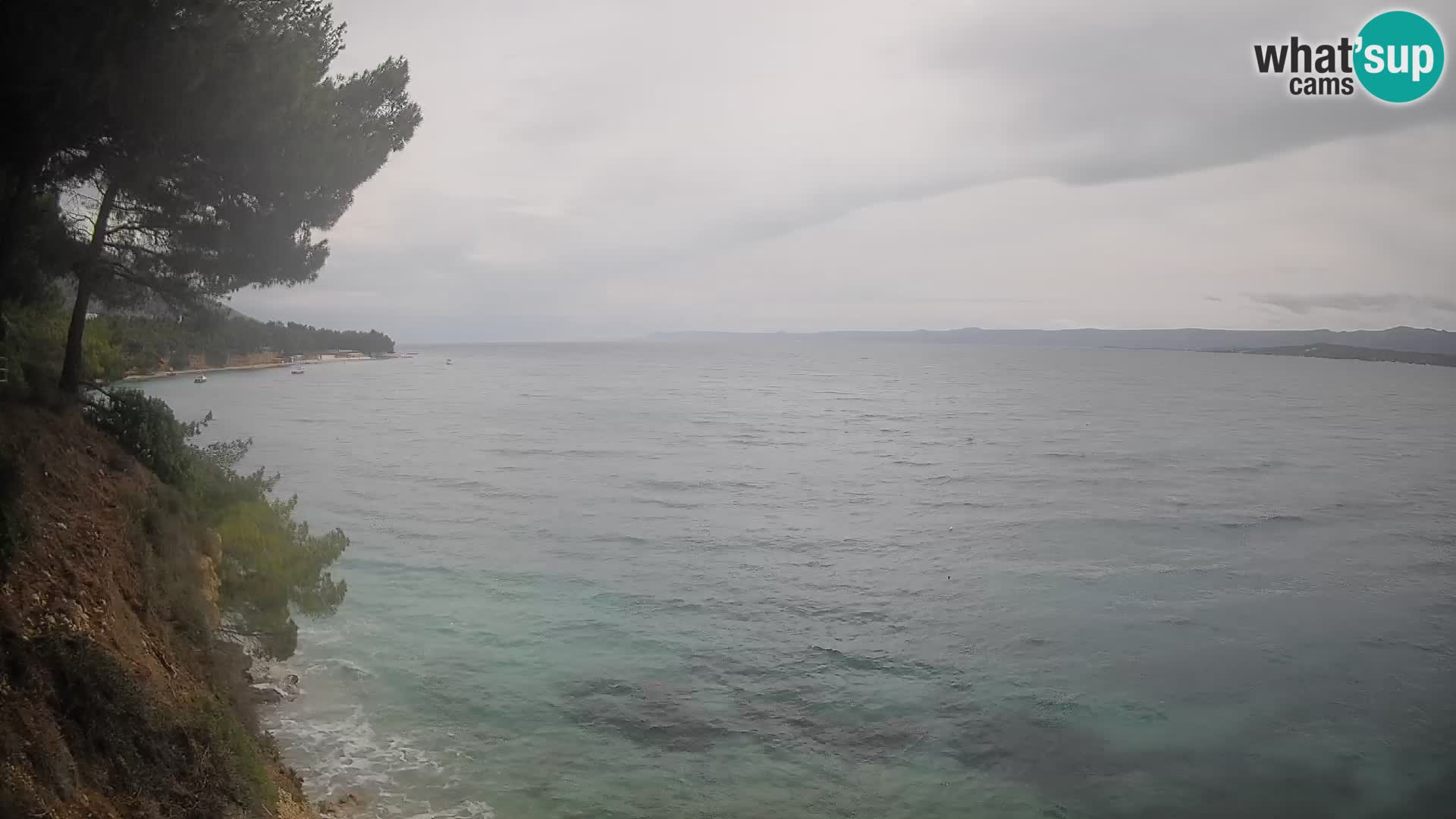 Web kamera Potočine Bol – Pogled uživo na plažu Borak, otok Brač