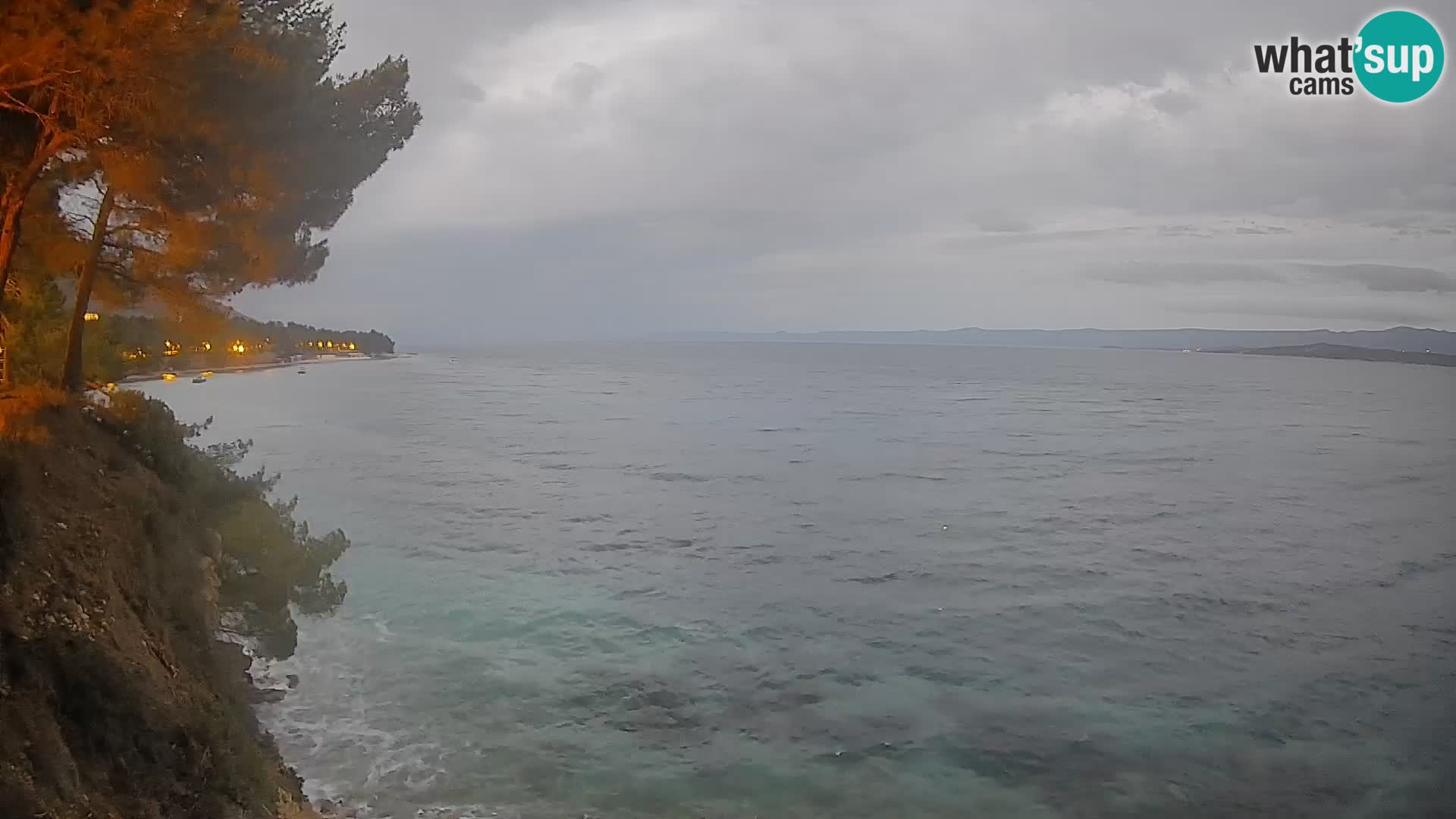 Webcam Spiaggia Potočine Bol – Vista live sulla spiaggia Borak, Isola di Brač