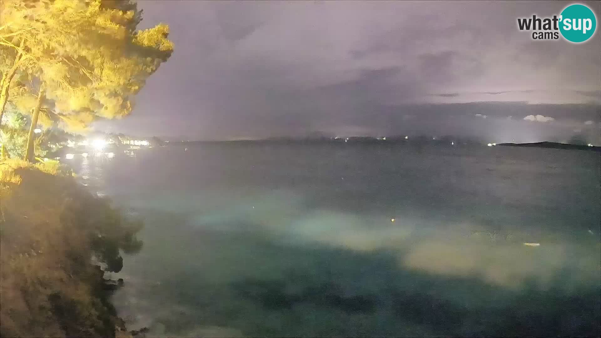 Webcam Spiaggia Potočine Bol – Vista live sulla spiaggia Borak, Isola di Brač