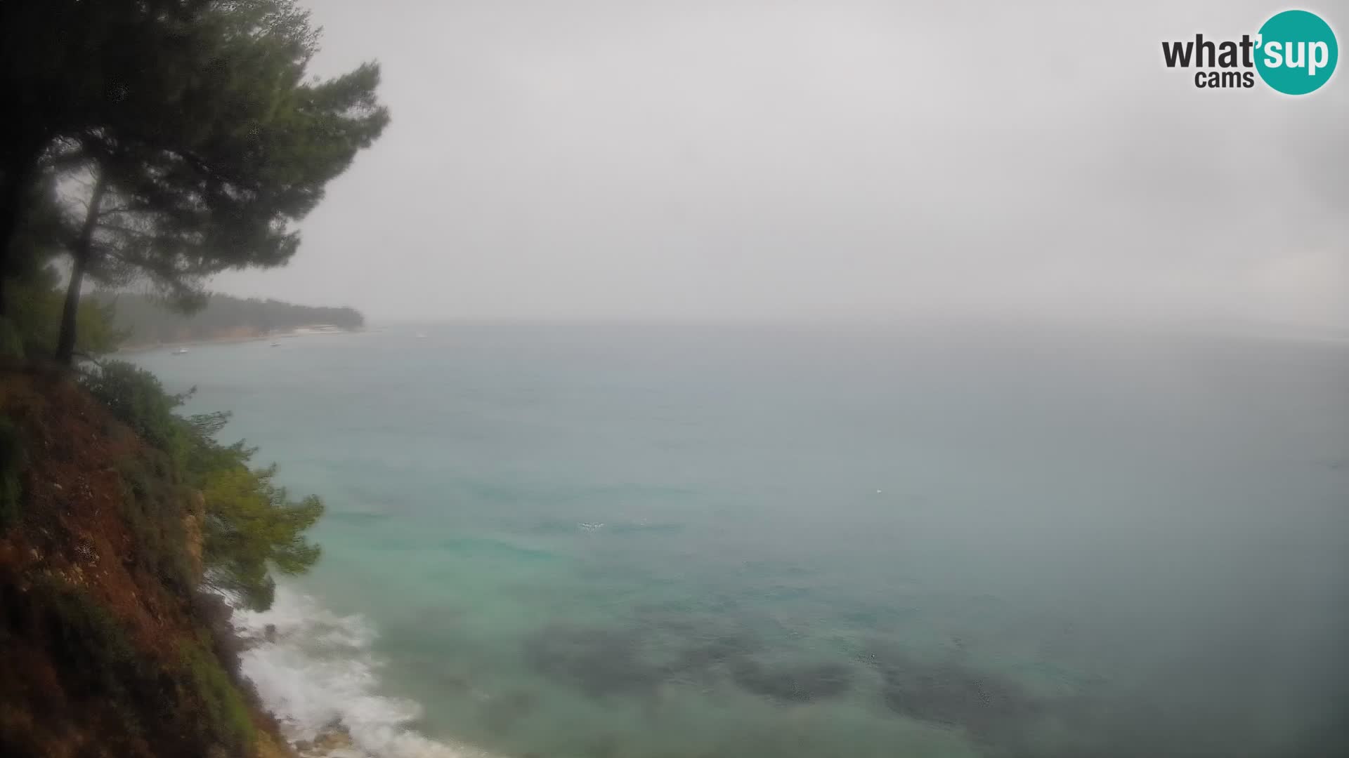 Webcam Spiaggia Potočine Bol – Vista live sulla spiaggia Borak, Isola di Brač