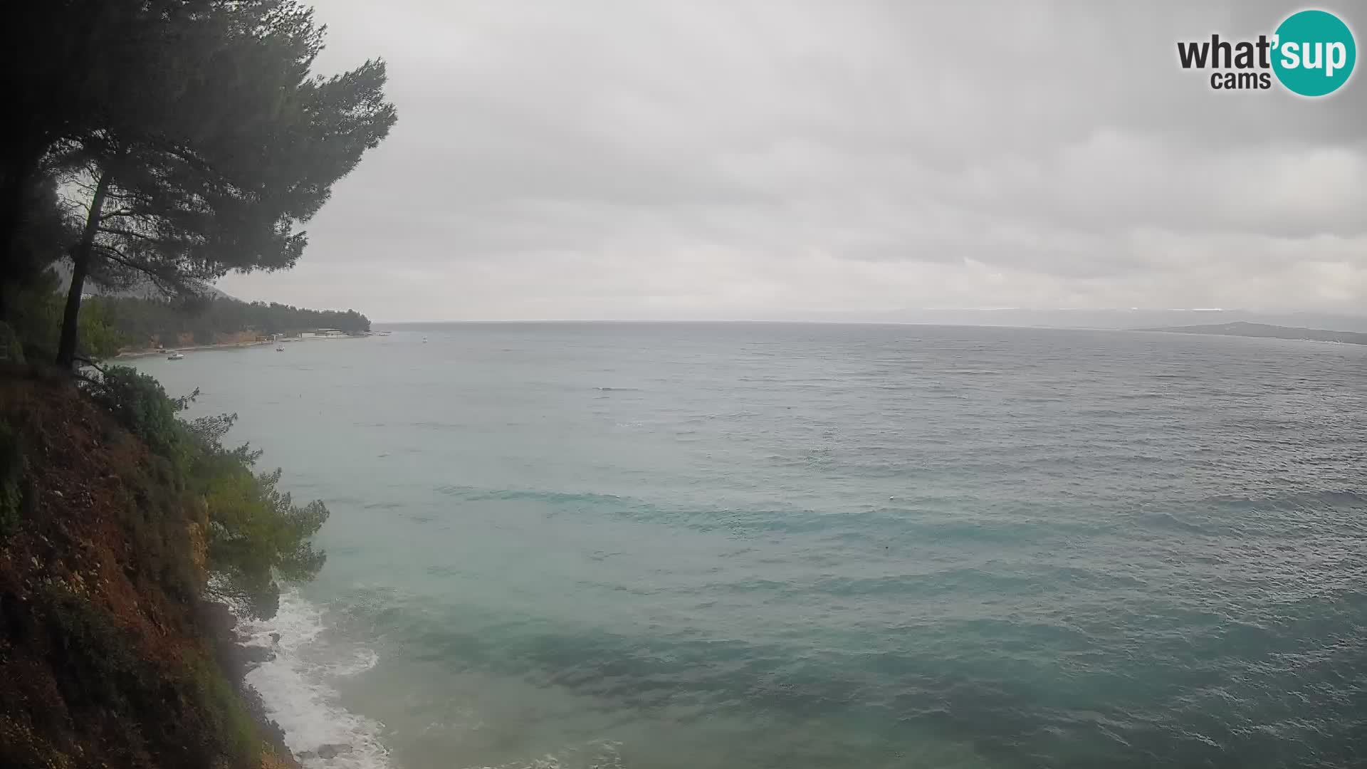 Webcam Spiaggia Potočine Bol – Vista live sulla spiaggia Borak, Isola di Brač
