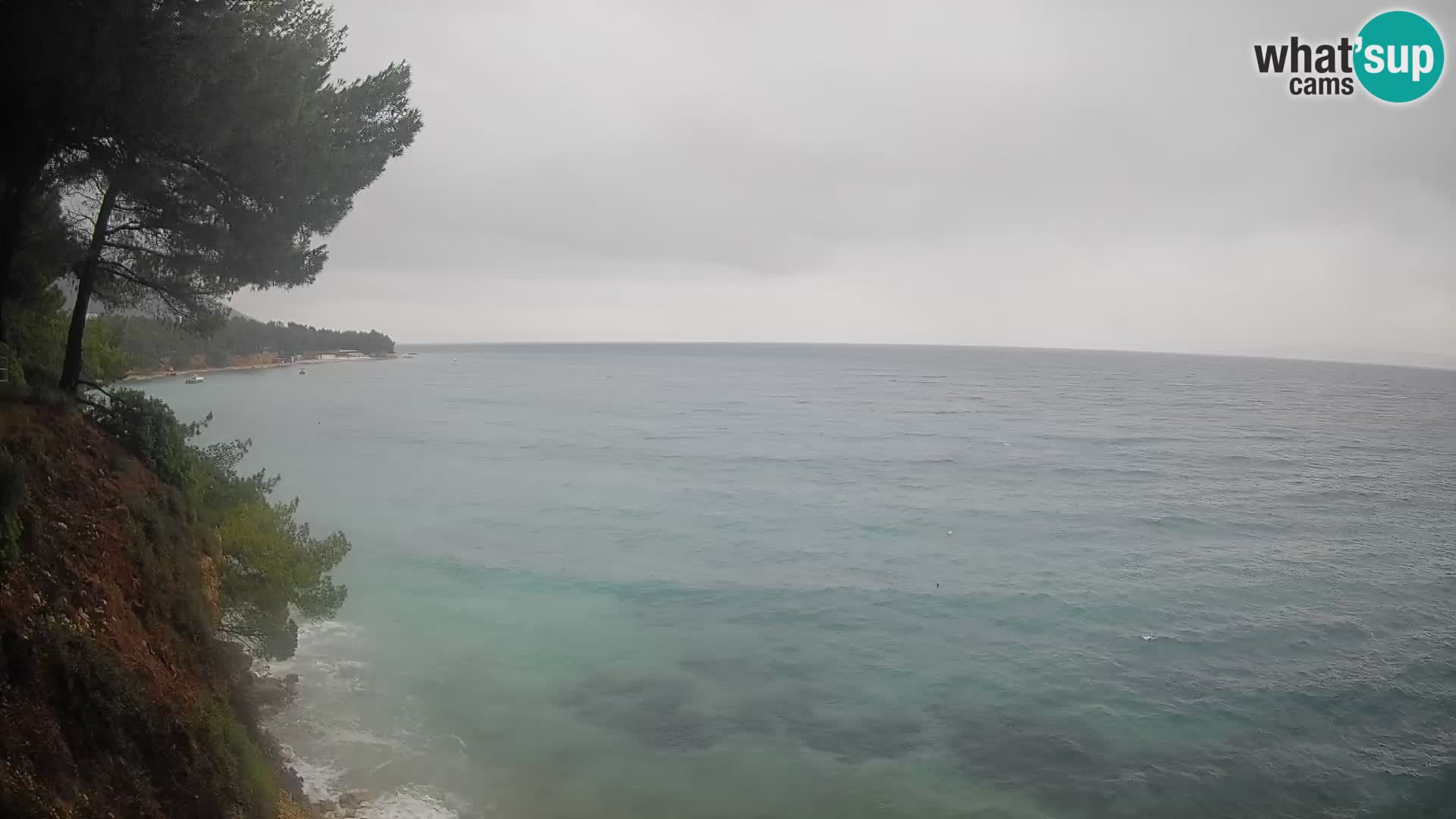 Webcam Spiaggia Potočine Bol – Vista live sulla spiaggia Borak, Isola di Brač