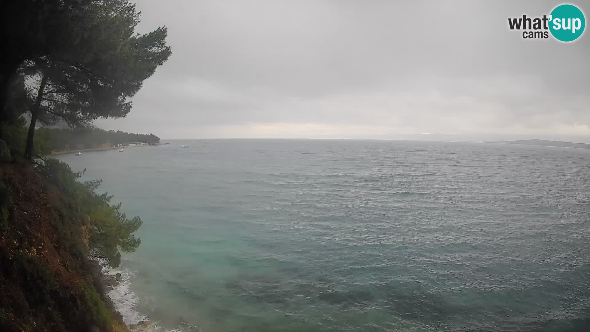 Webcam Spiaggia Potočine Bol – Vista live sulla spiaggia Borak, Isola di Brač