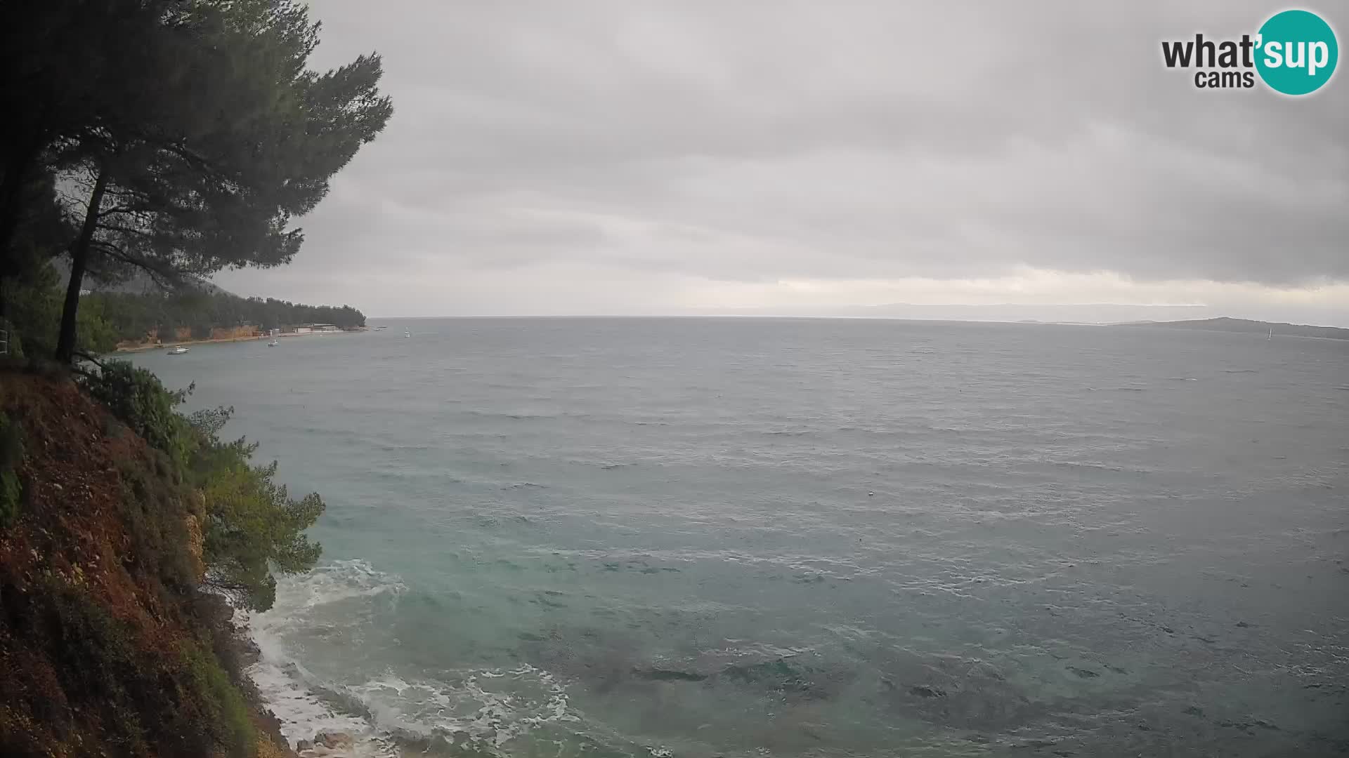 Webcam Playa Potočine Bol – Vista en vivo de Borak Beach, Isla de Brač