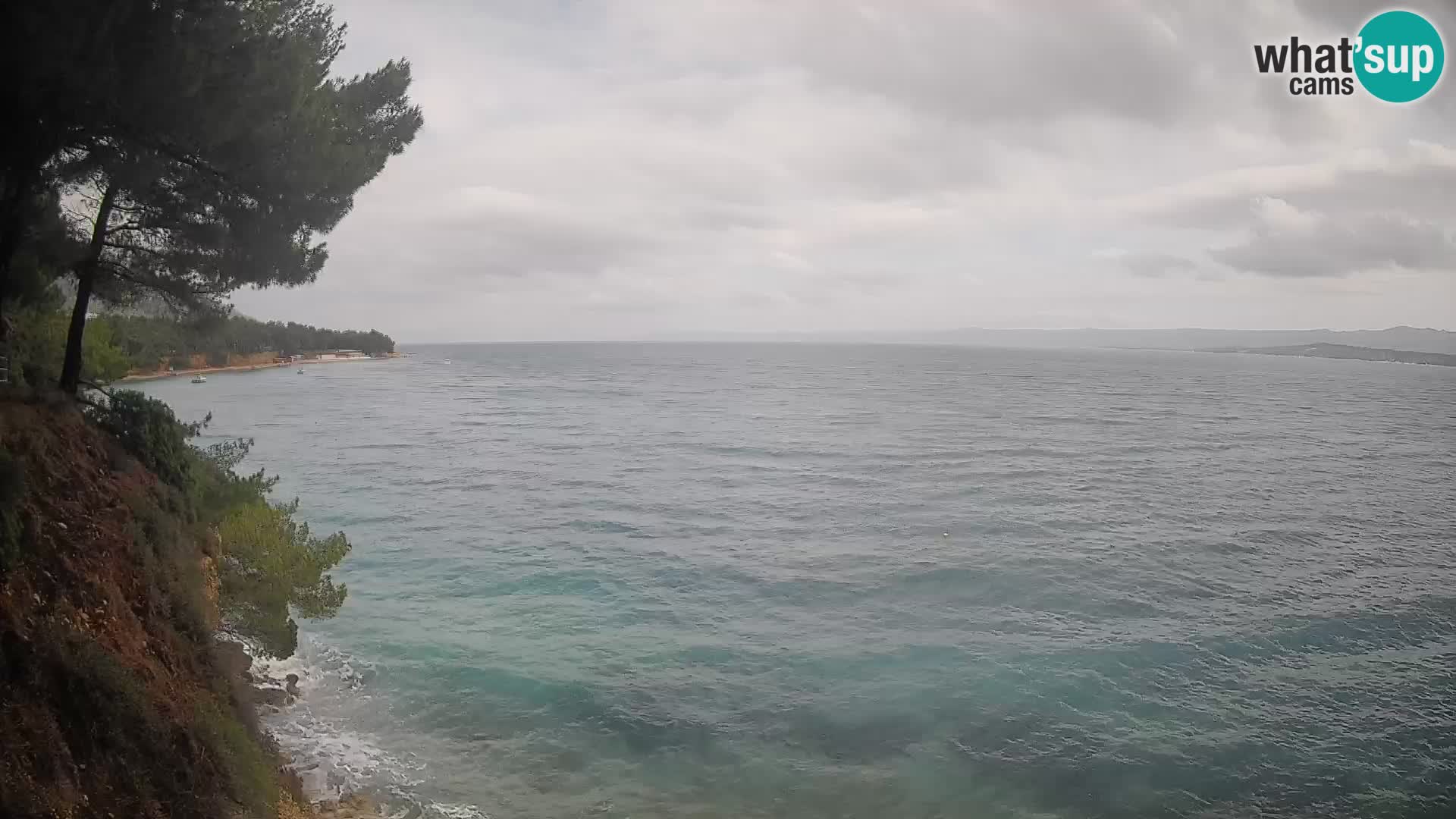 Web kamera Potočine Bol – Pogled uživo na plažu Borak, otok Brač