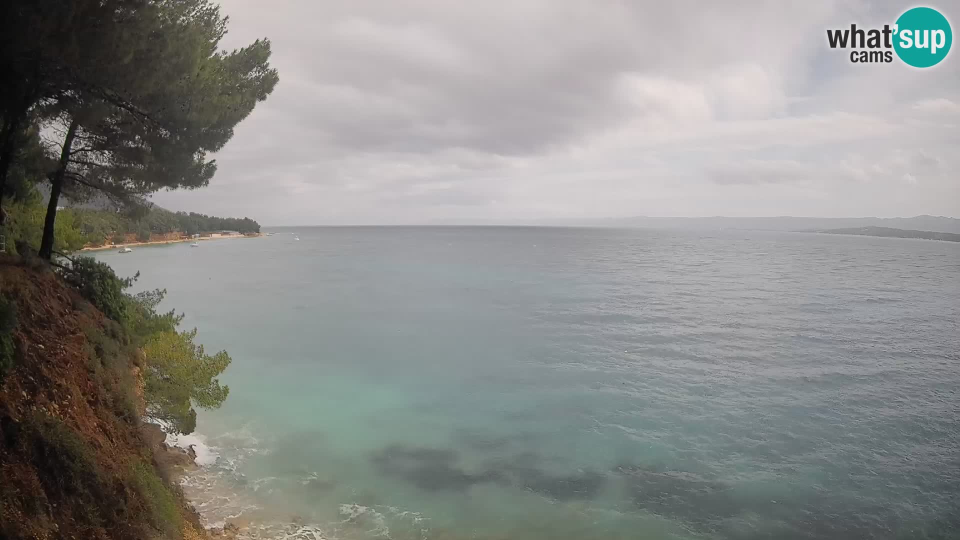 Webcam plage Potočine Bol – Vue en direct sur Borak Beach, île de Brač