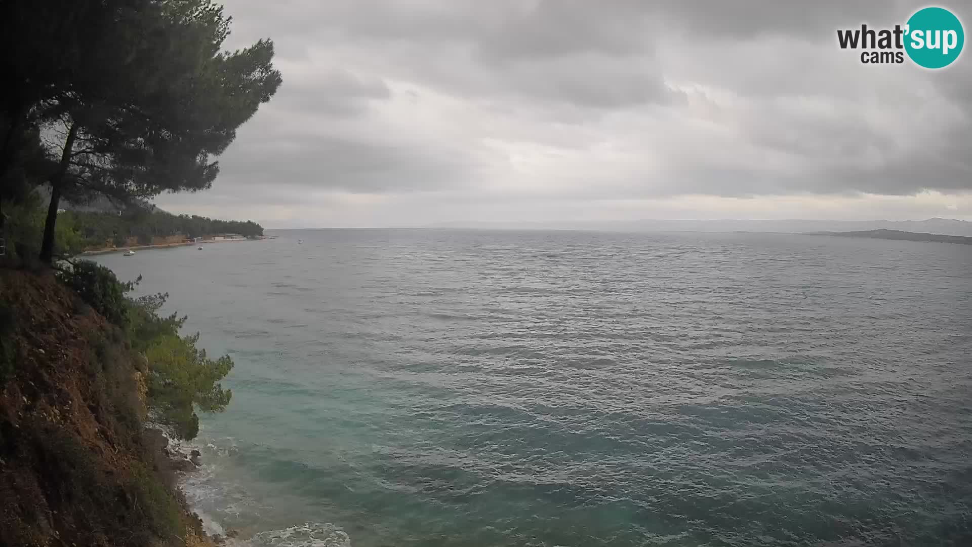 Web kamera Potočine Bol – Pogled uživo na plažu Borak, otok Brač