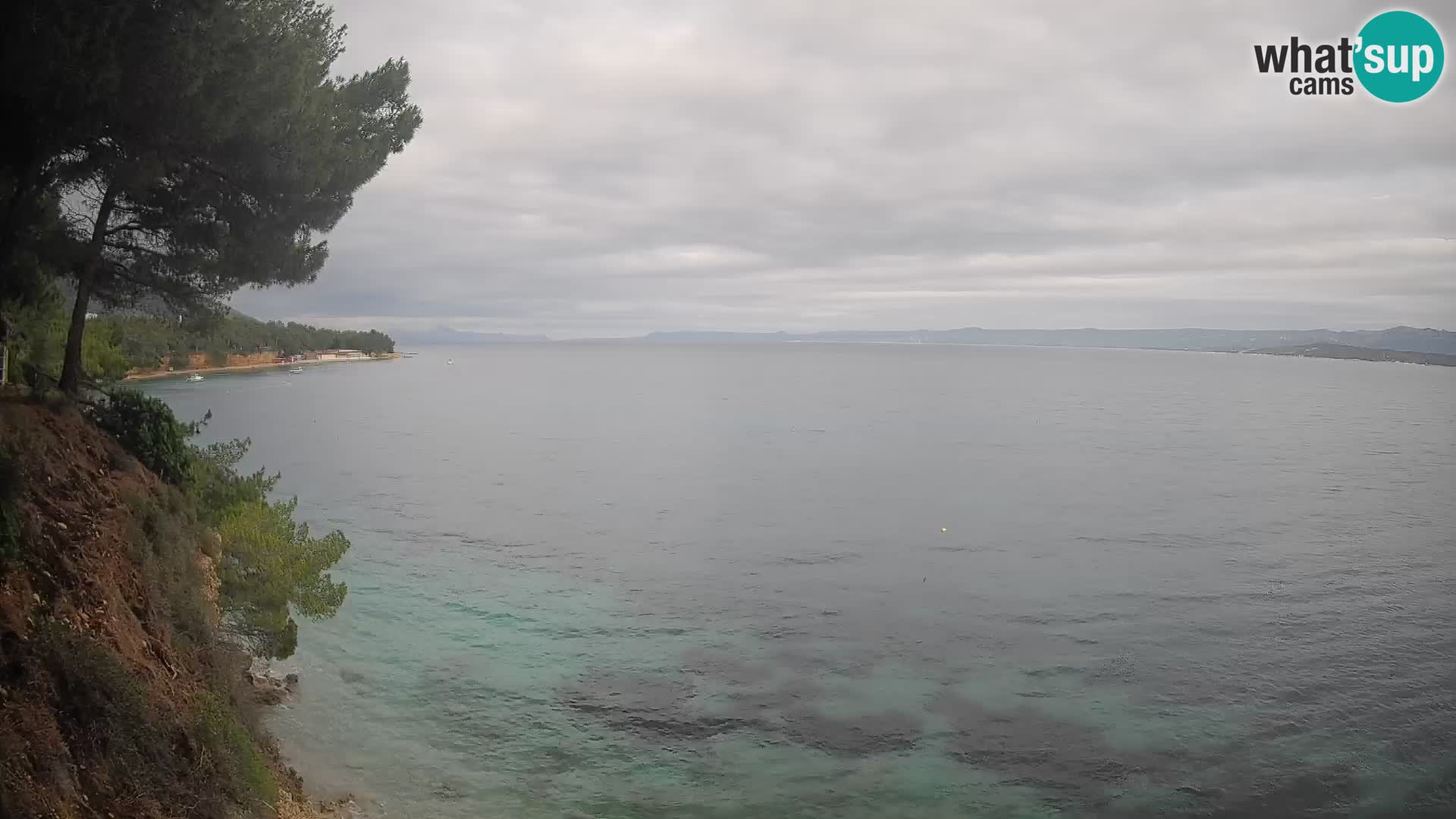 Spletna kamera Plaža Potočine Bol – Pogled v živo na plažo Borak, otok Brač
