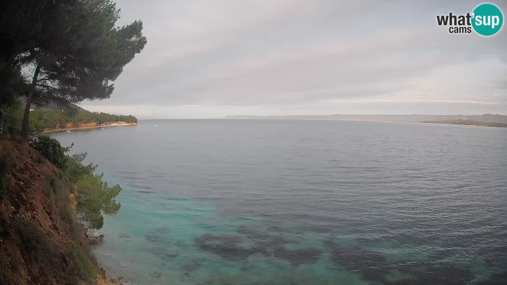 Webcam Spiaggia Potočine Bol – Vista live sulla spiaggia Borak, Isola di Brač