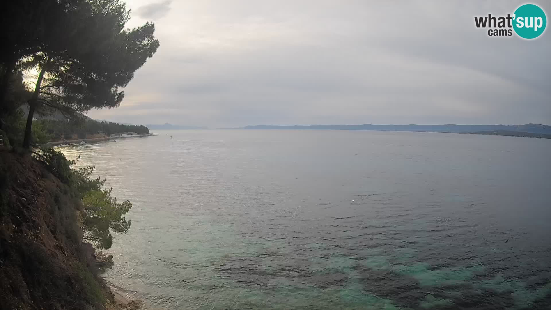 Webcam Spiaggia Potočine Bol – Vista live sulla spiaggia Borak, Isola di Brač