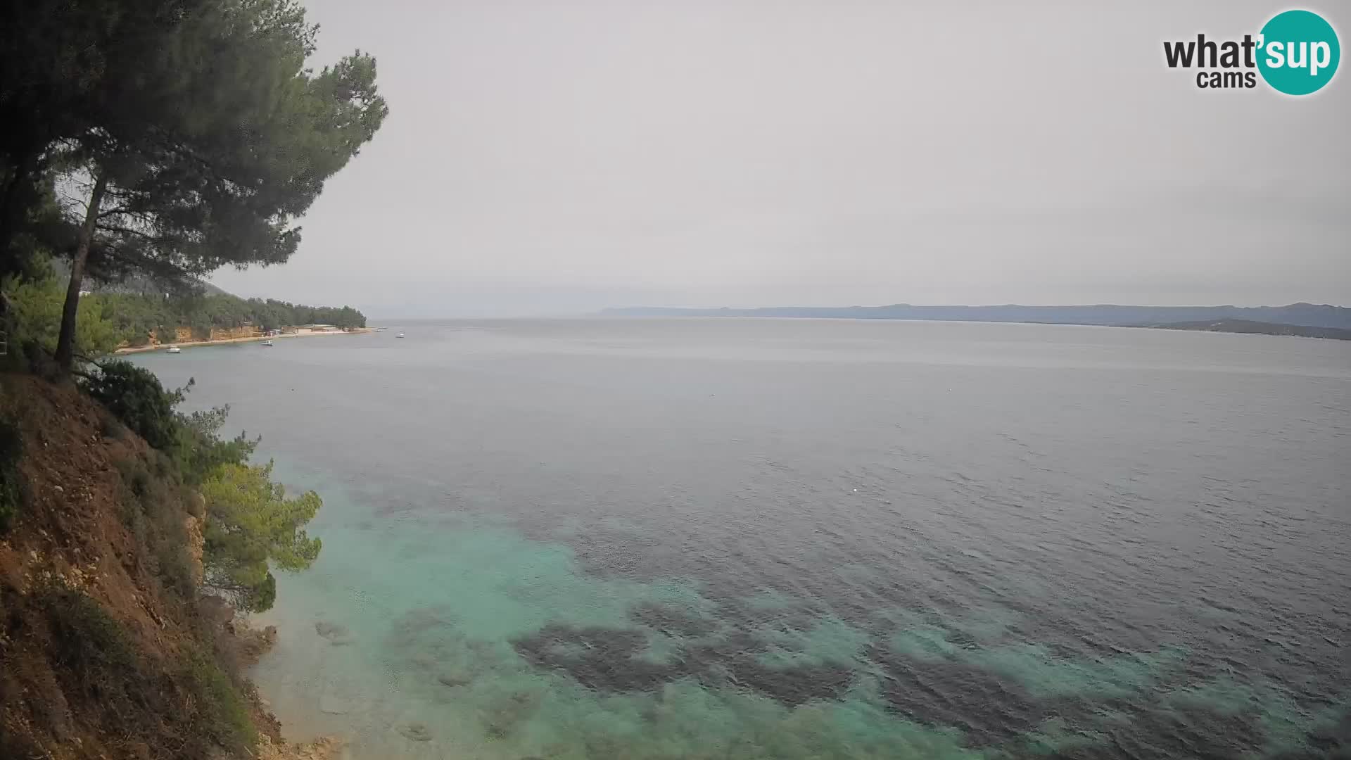 Web kamera Potočine Bol – Pogled uživo na plažu Borak, otok Brač