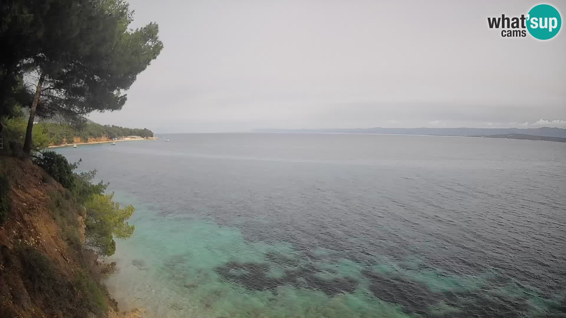 Web kamera Potočine Bol – Pogled uživo na plažu Borak, otok Brač