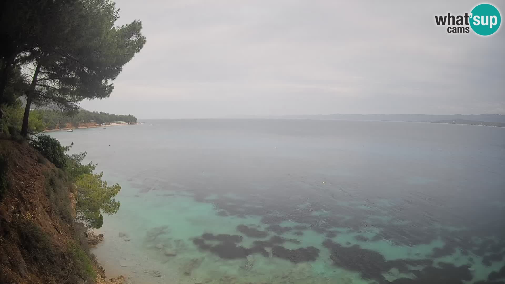 Web kamera Potočine Bol – Pogled uživo na plažu Borak, otok Brač