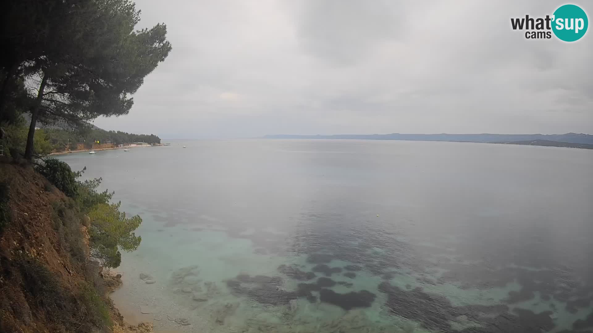 Webcam Spiaggia Potočine Bol – Vista live sulla spiaggia Borak, Isola di Brač