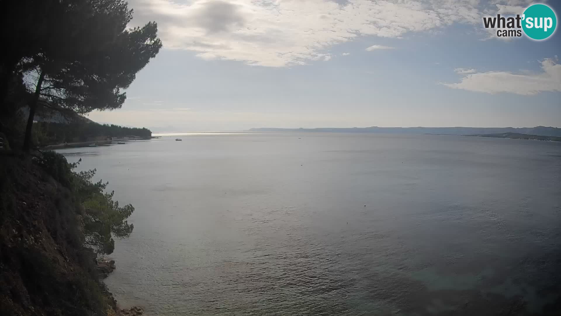 Webcam Spiaggia Potočine Bol – Vista live sulla spiaggia Borak, Isola di Brač