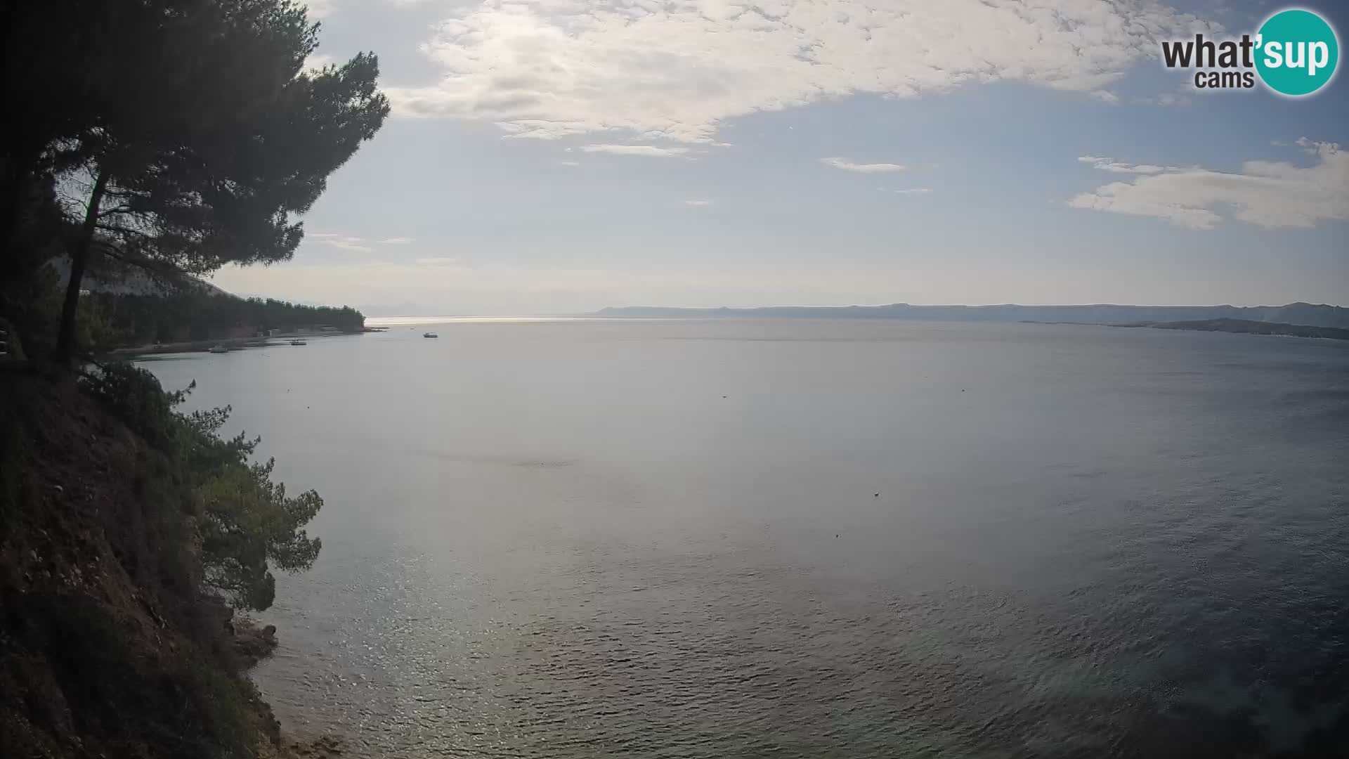 Webcam Spiaggia Potočine Bol – Vista live sulla spiaggia Borak, Isola di Brač