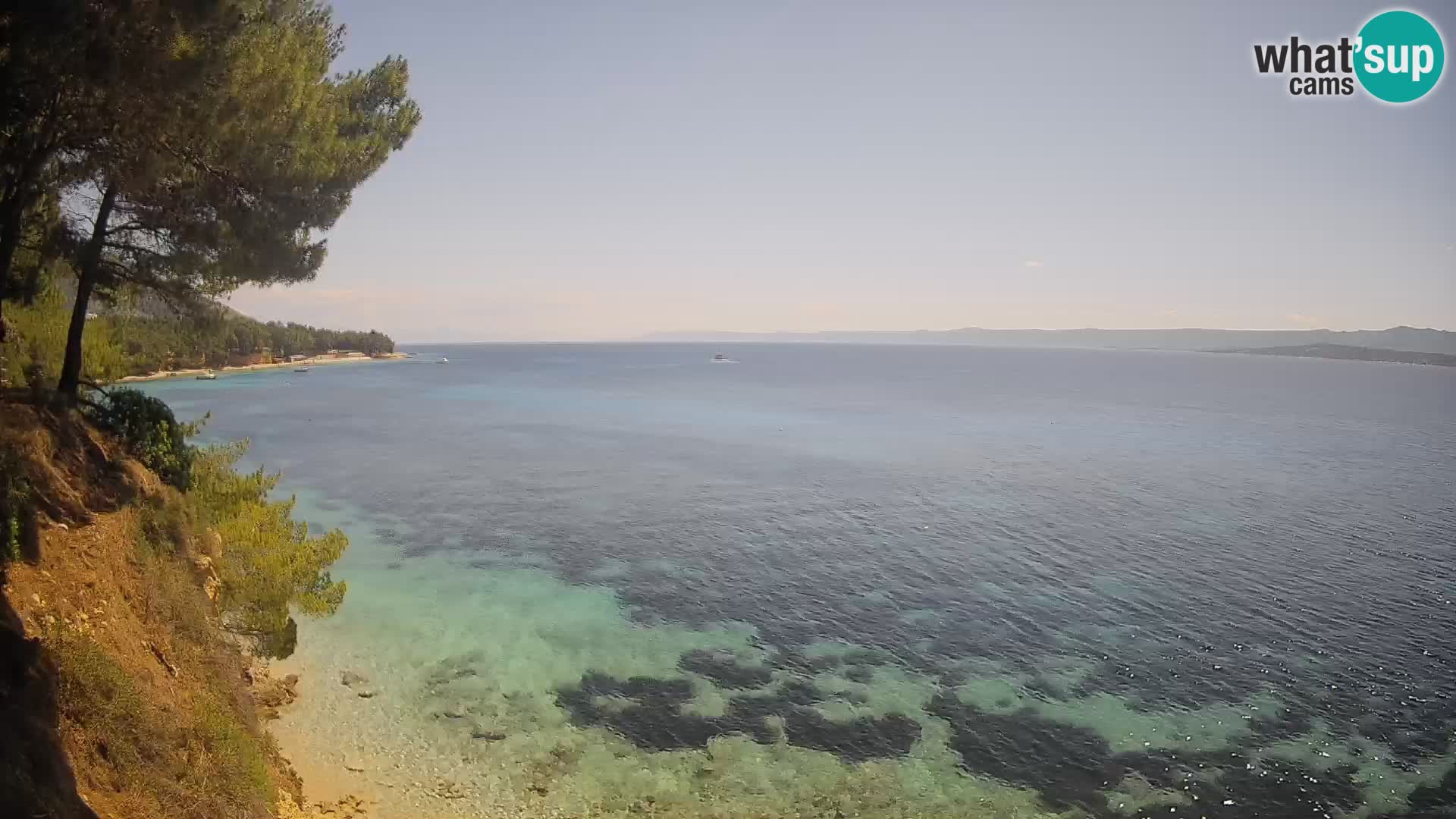 Web kamera Potočine Bol – Pogled uživo na plažu Borak, otok Brač