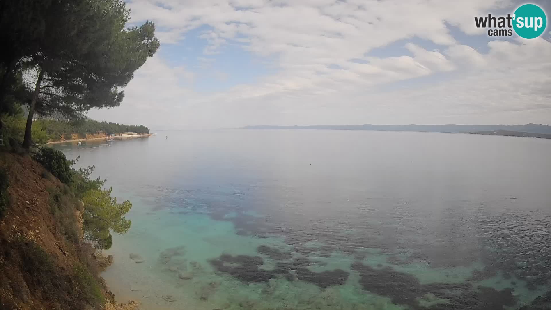 Web kamera Potočine Bol – Pogled uživo na plažu Borak, otok Brač