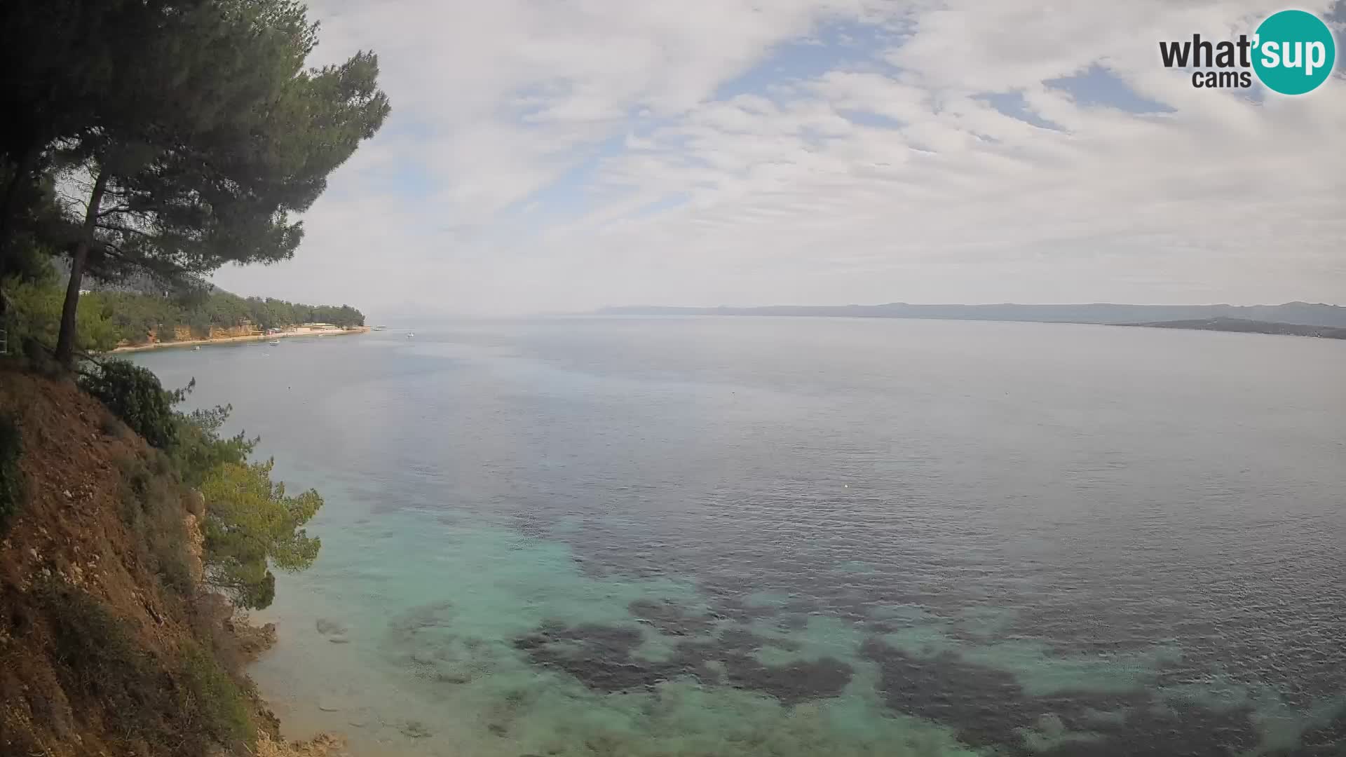 Web kamera Potočine Bol – Pogled uživo na plažu Borak, otok Brač