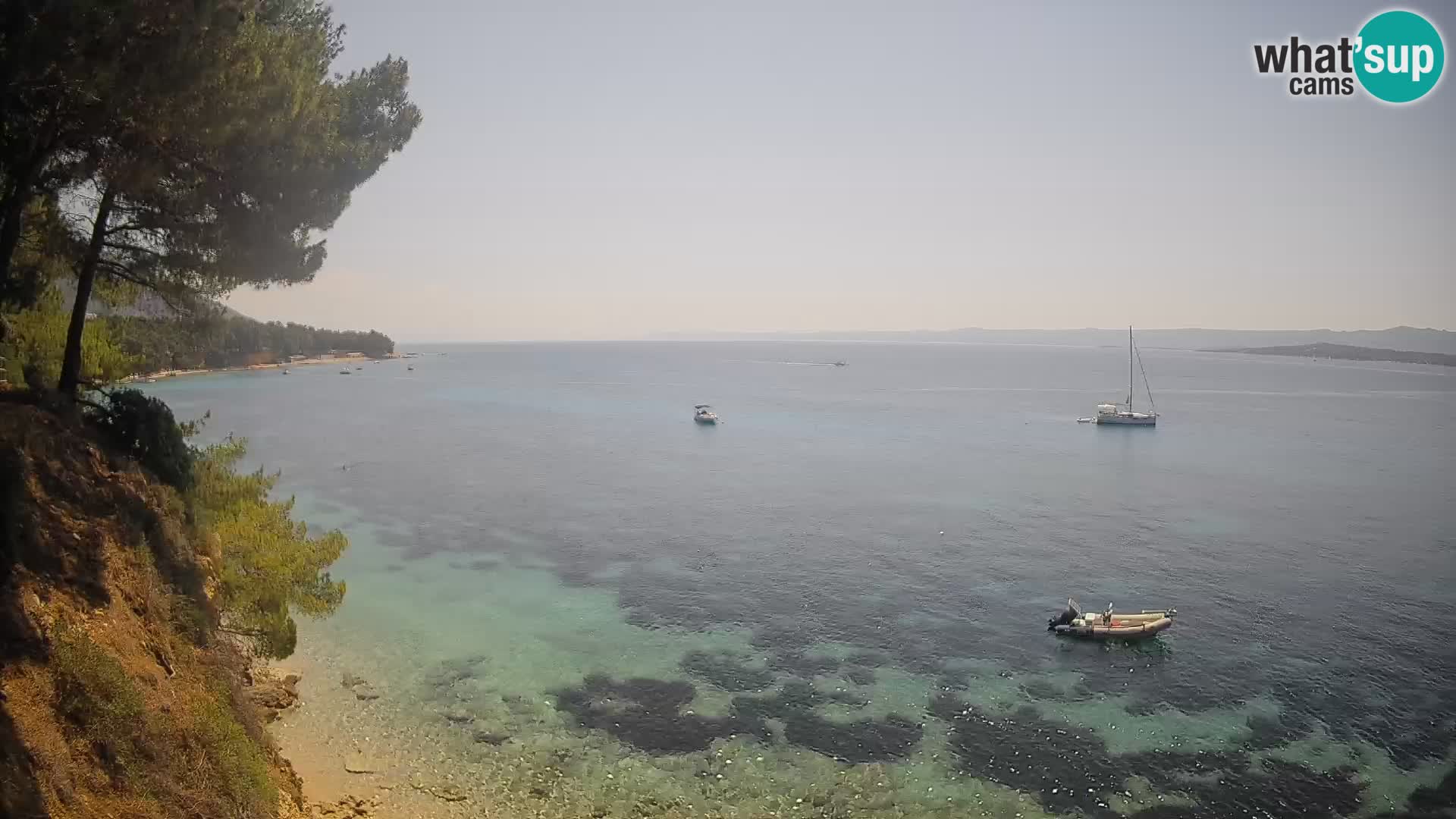 Webcam plage Potočine Bol – Vue en direct sur Borak Beach, île de Brač