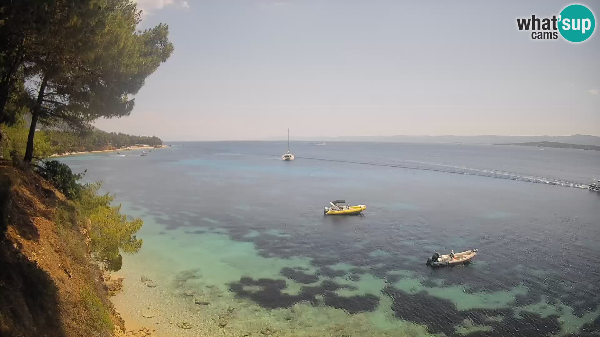 Webcam Playa Potočine Bol – Vista en vivo de Borak Beach, Isla de Brač