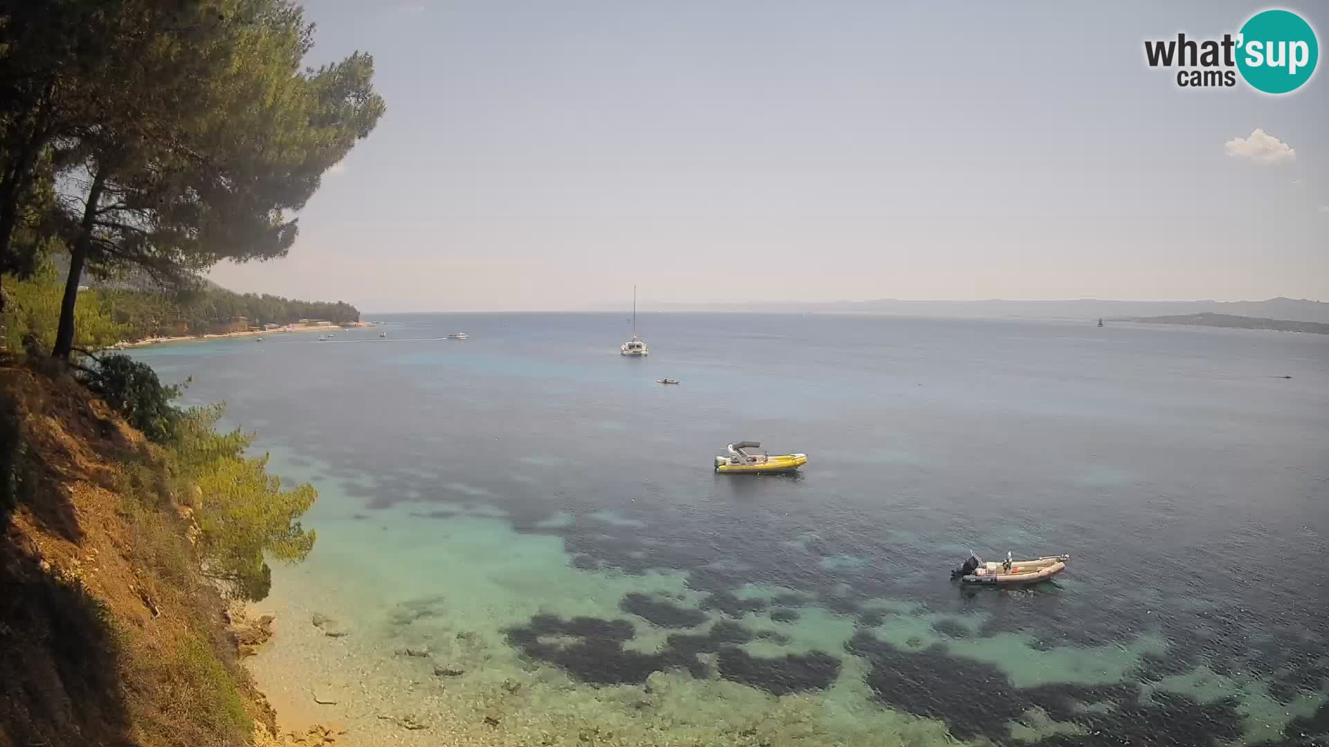 Webcam Potočine Beach Bol – Live View of Borak Beach, Brač Island