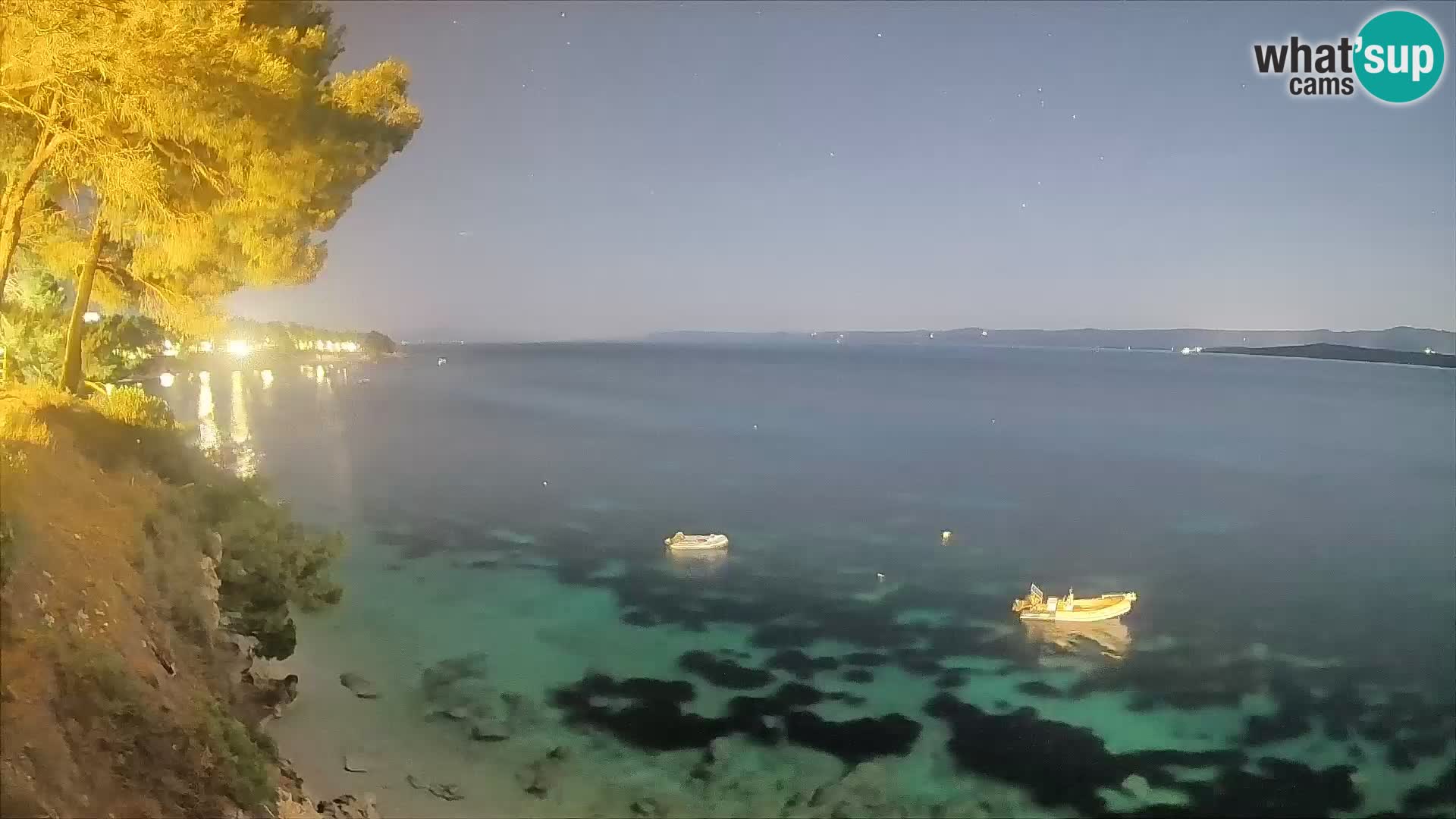 Webcam Playa Potočine Bol – Vista en vivo de Borak Beach, Isla de Brač