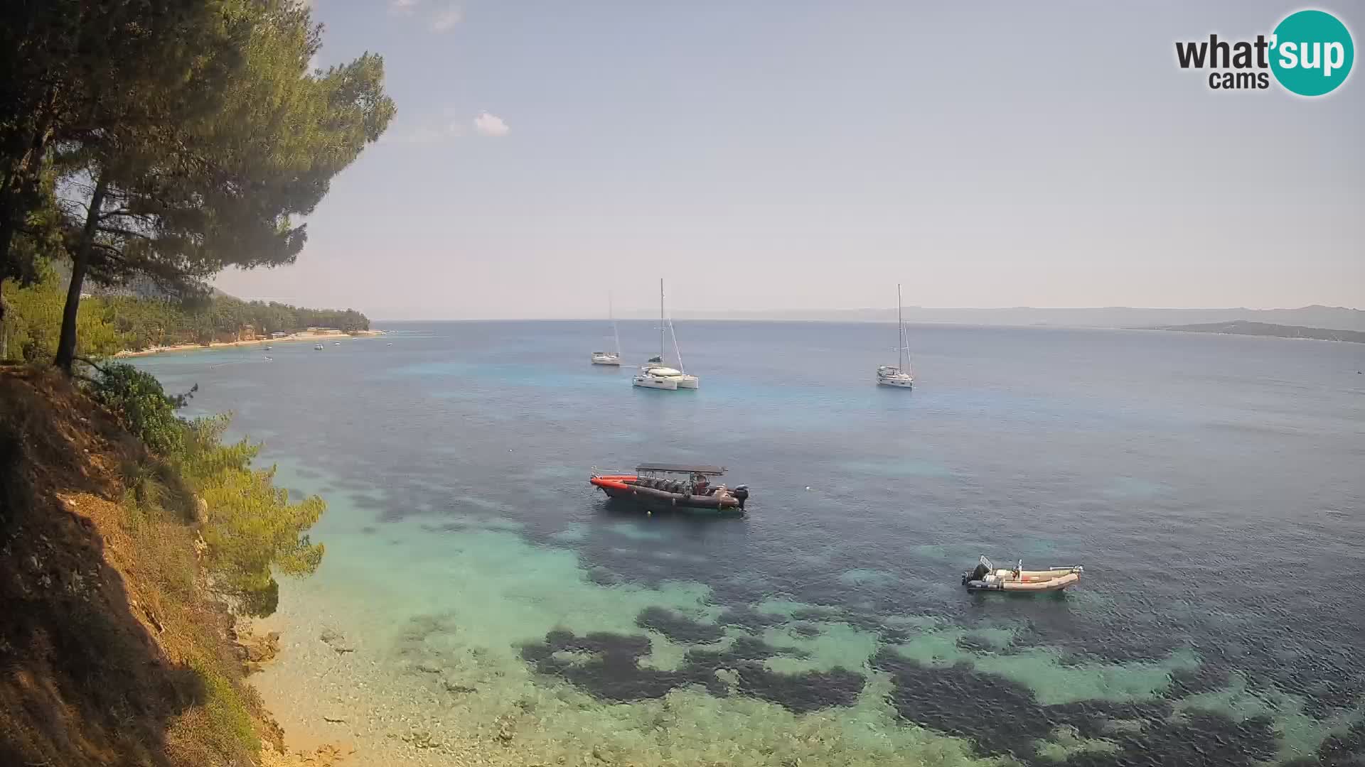 Webcam Playa Potočine Bol – Vista en vivo de Borak Beach, Isla de Brač