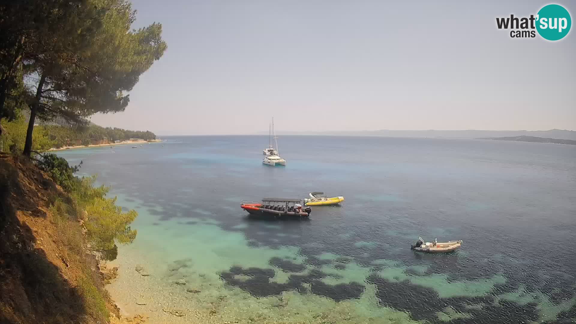 Webcam plage Potočine Bol – Vue en direct sur Borak Beach, île de Brač