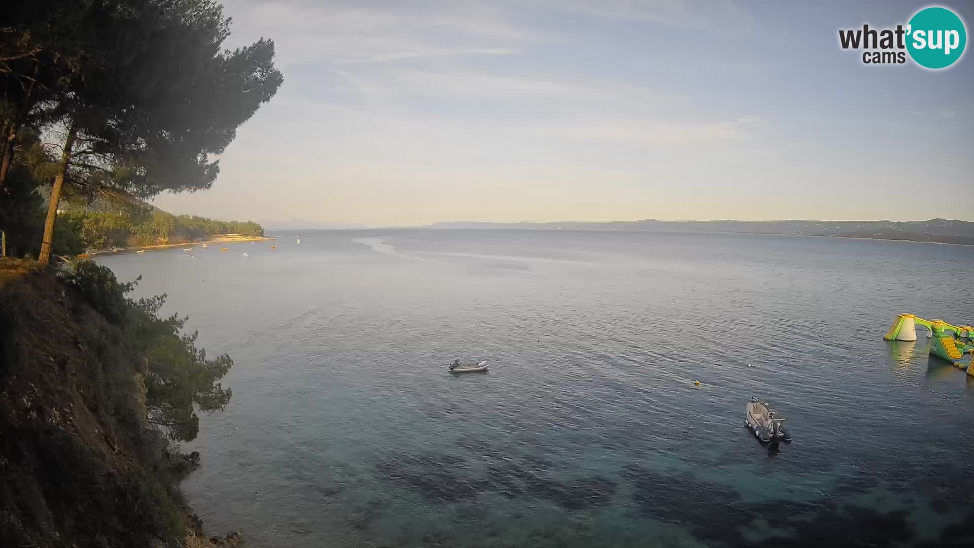 Web kamera Potočine Bol – Pogled uživo na plažu Borak, otok Brač