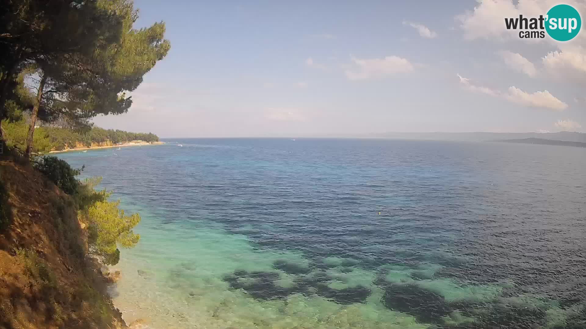 Webcam plage Potočine Bol – Vue en direct sur Borak Beach, île de Brač