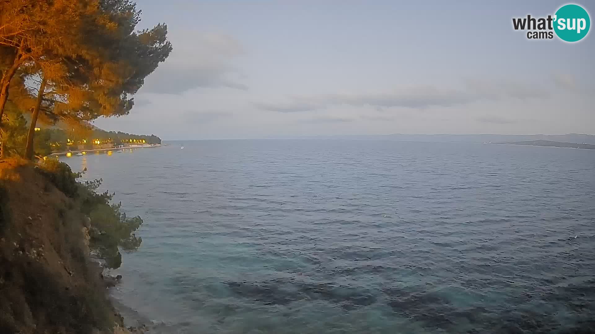 Webcam Spiaggia Potočine Bol – Vista live sulla spiaggia Borak, Isola di Brač