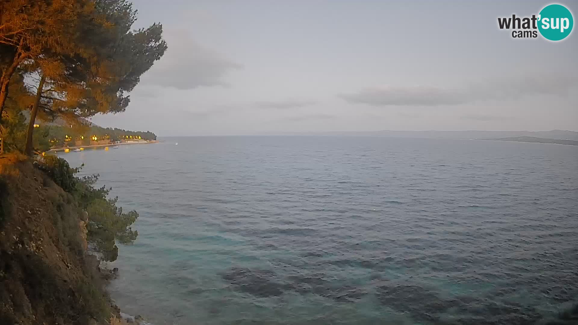 Webcam Spiaggia Potočine Bol – Vista live sulla spiaggia Borak, Isola di Brač