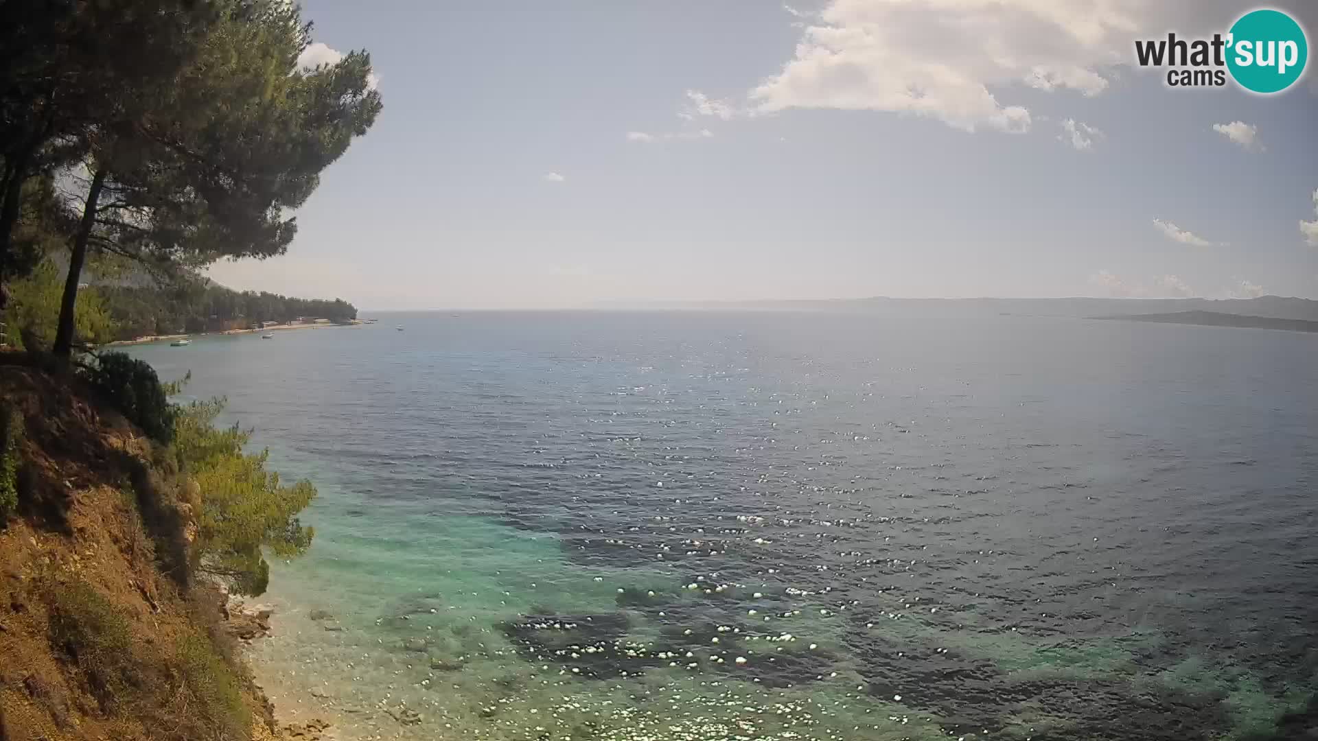 Web kamera Potočine Bol – Pogled uživo na plažu Borak, otok Brač