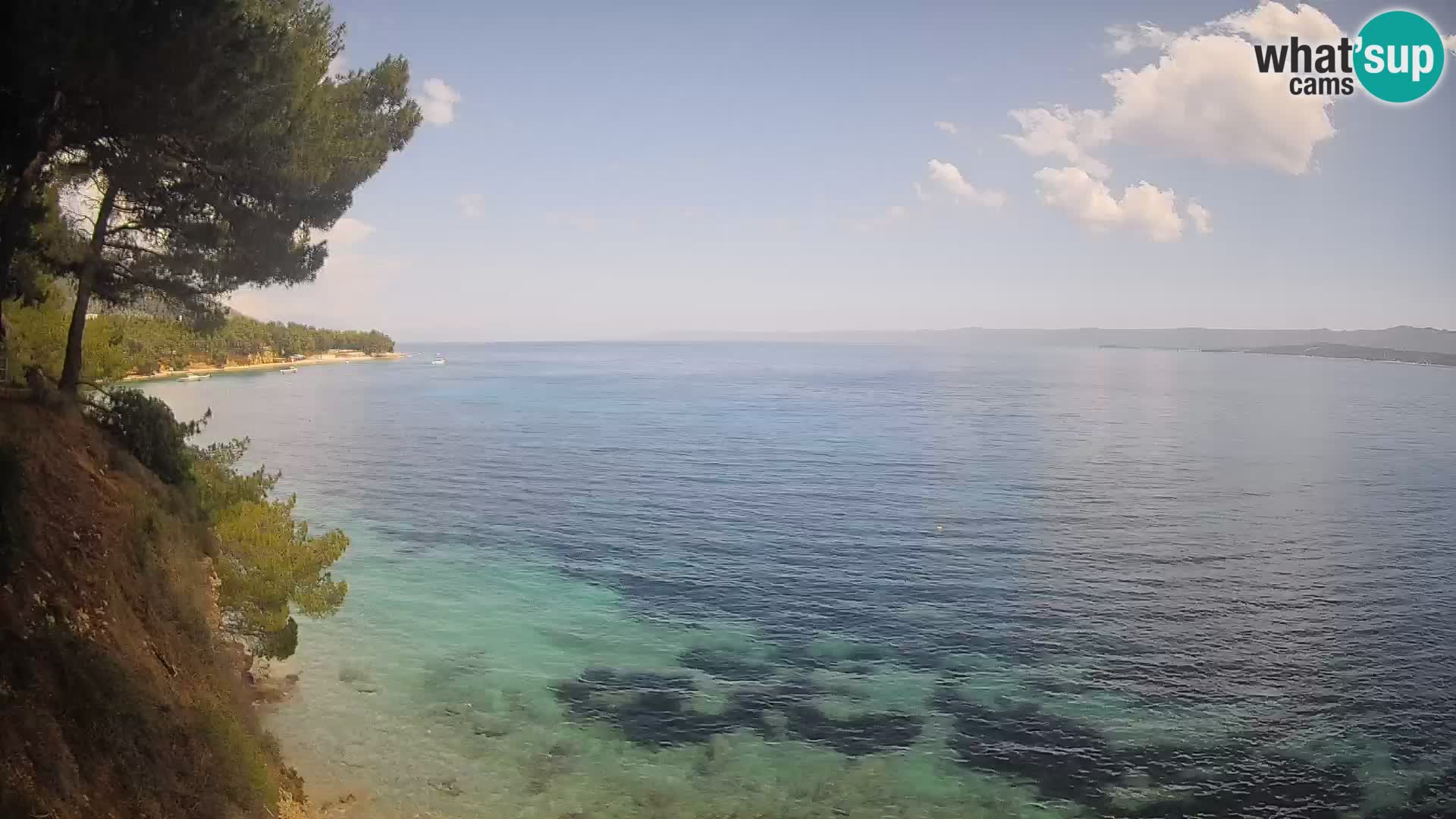 Web kamera Potočine Bol – Pogled uživo na plažu Borak, otok Brač