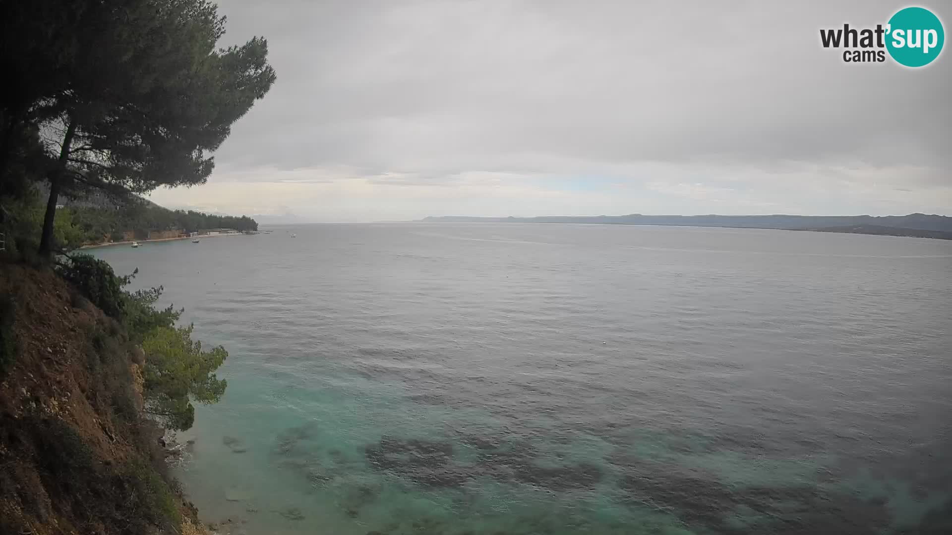 Webcam Spiaggia Potočine Bol – Vista live sulla spiaggia Borak, Isola di Brač