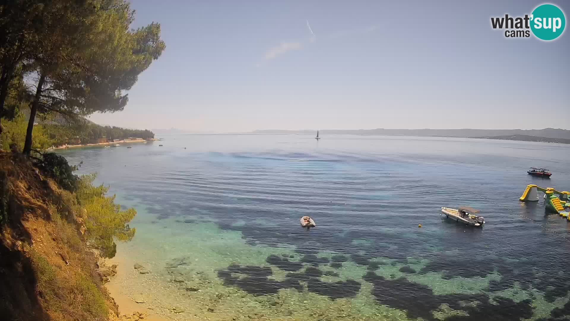 Webcam Strand Potočine Bol – Liveblick auf Borak Beach, Insel Brač