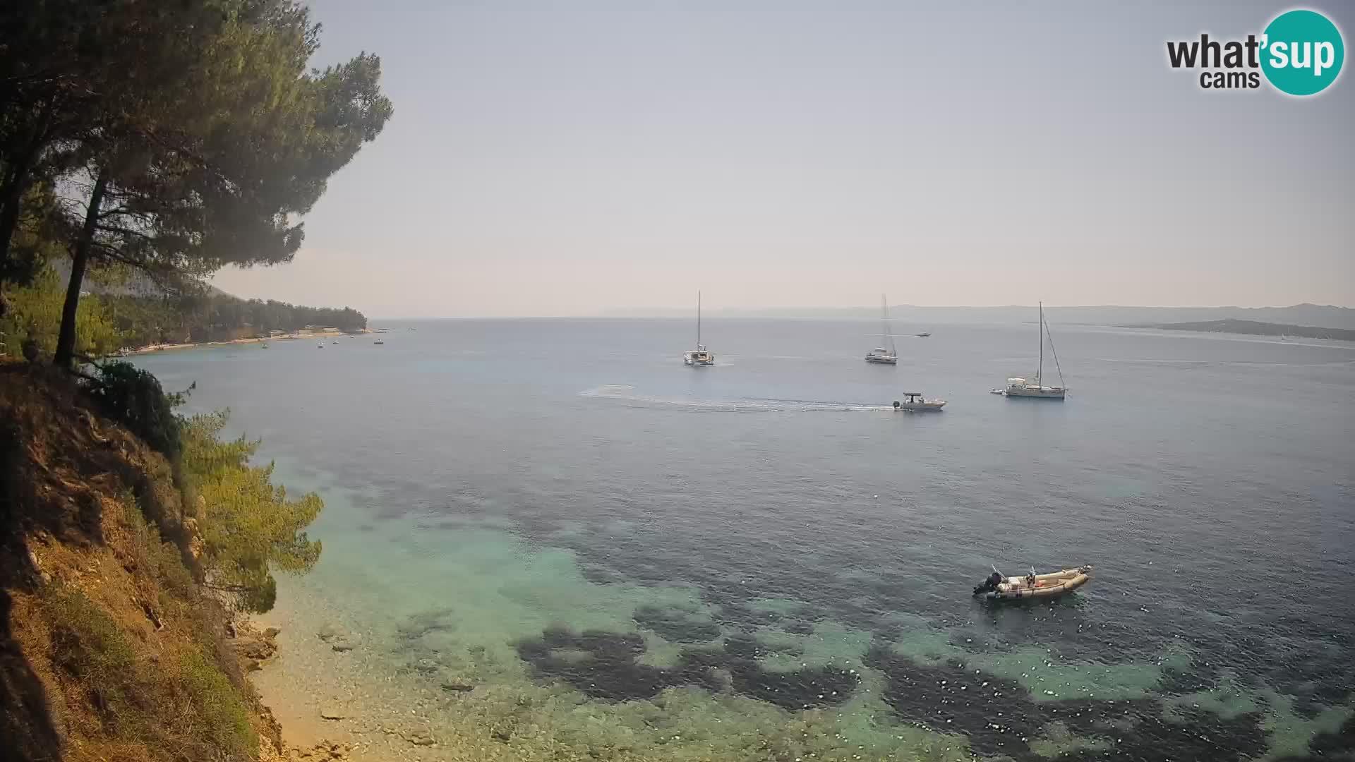 Webcam plage Potočine Bol – Vue en direct sur Borak Beach, île de Brač