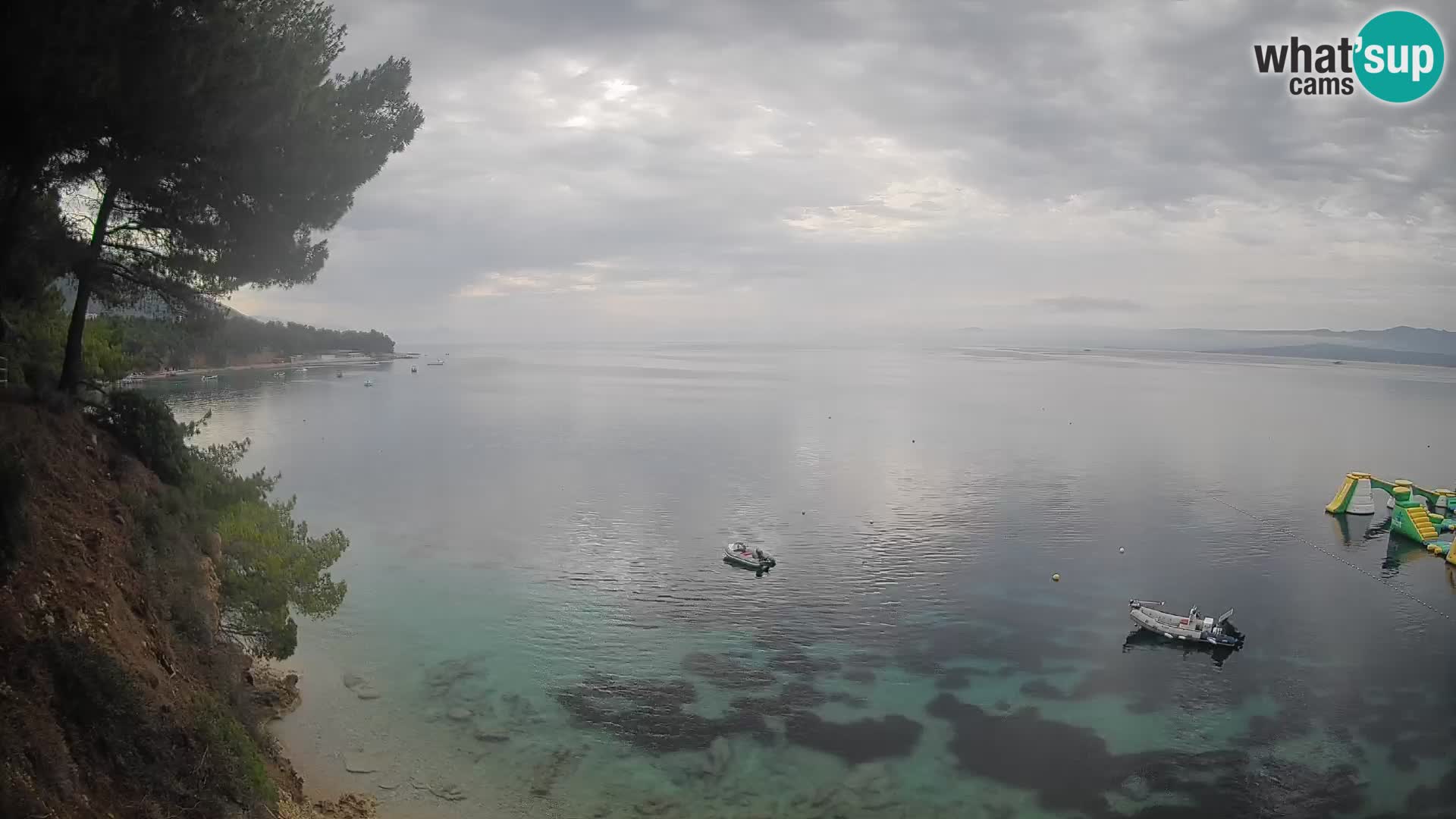 Webcam Spiaggia Potočine Bol – Vista live sulla spiaggia Borak, Isola di Brač