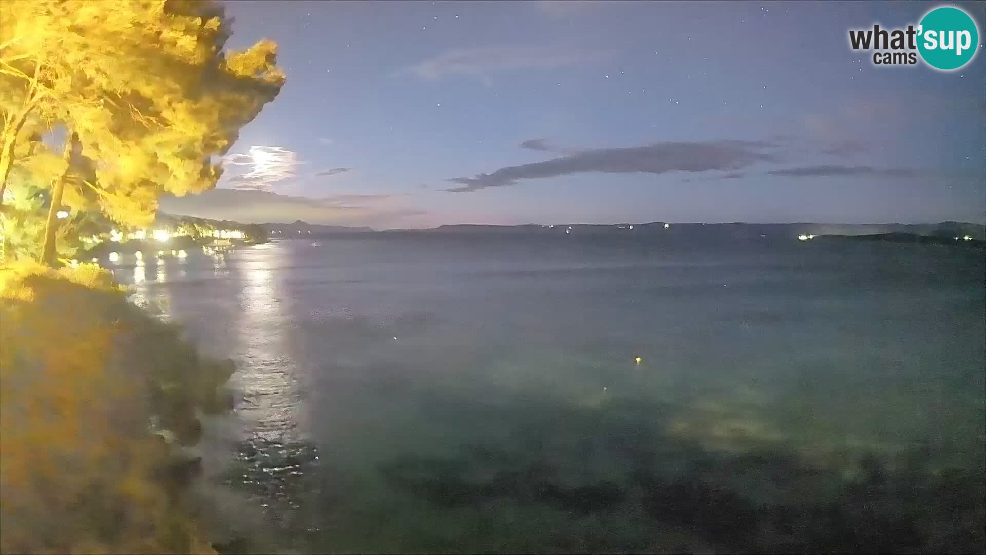 Webcam Spiaggia Potočine Bol – Vista live sulla spiaggia Borak, Isola di Brač