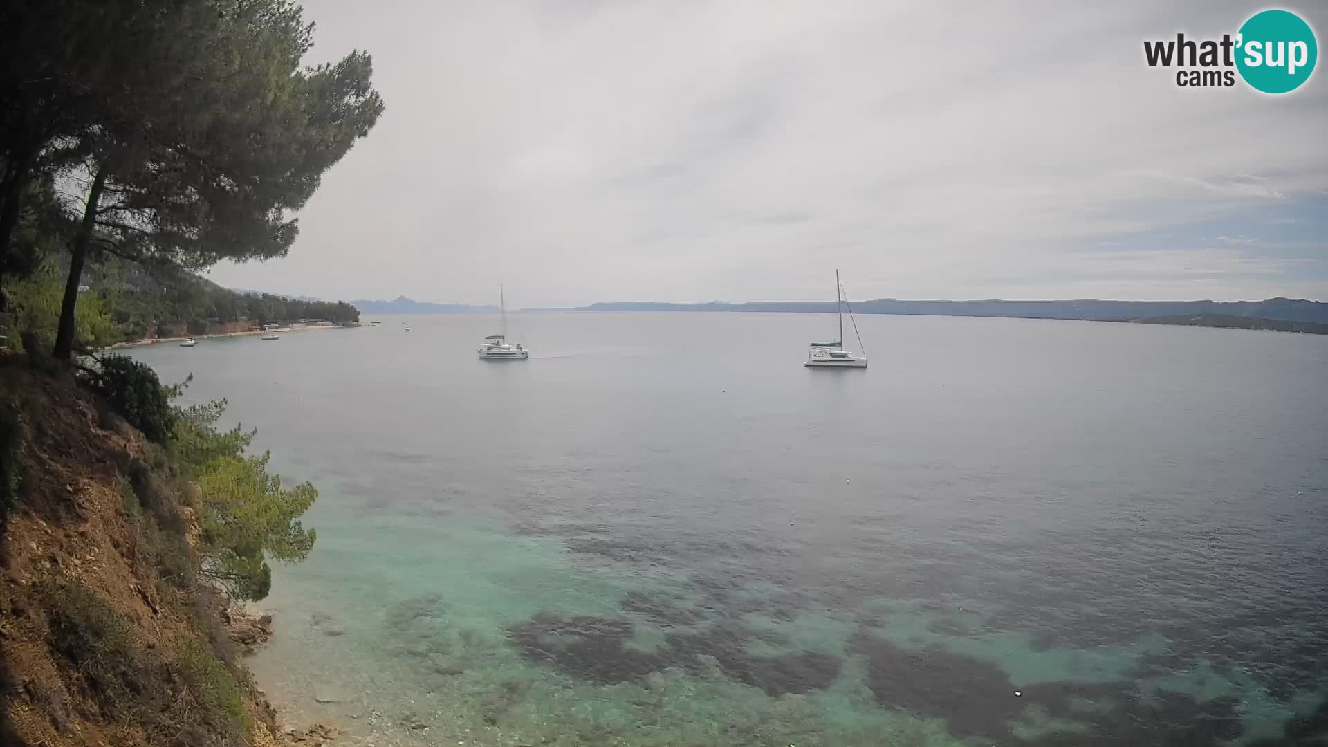 Webcam plage Potočine Bol – Vue en direct sur Borak Beach, île de Brač