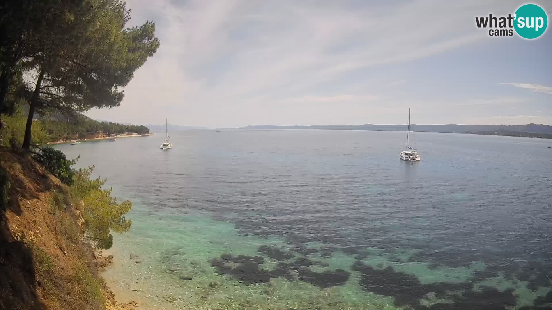 Webcam plage Potočine Bol – Vue en direct sur Borak Beach, île de Brač