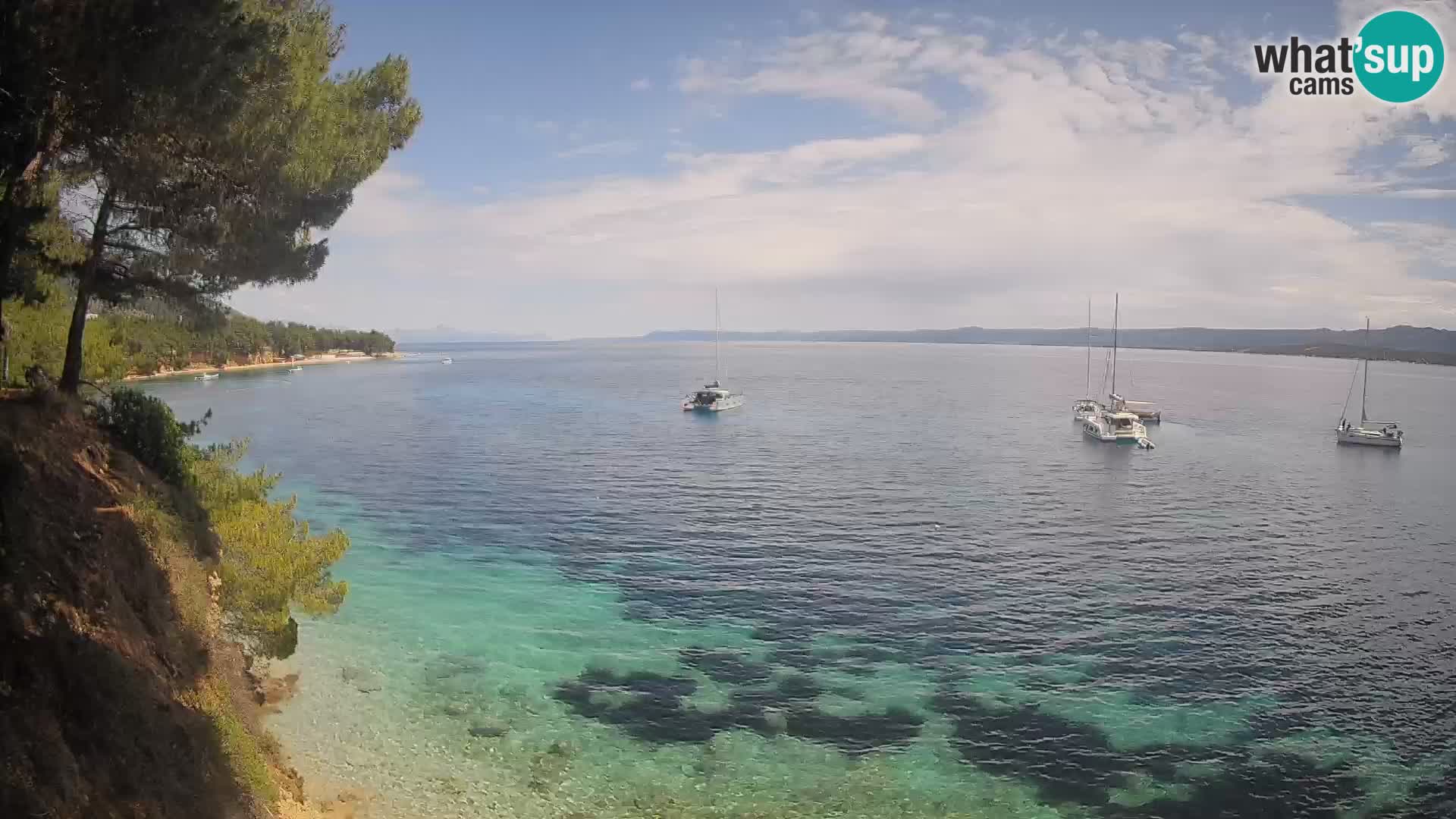 Webcam Potočine Beach Bol – Live View of Borak Beach, Brač Island