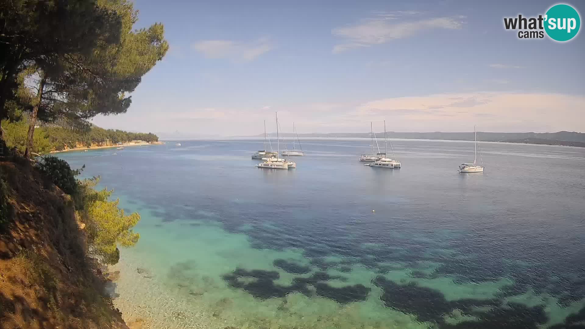 Webcam Strand Potočine Bol – Liveblick auf Borak Beach, Insel Brač