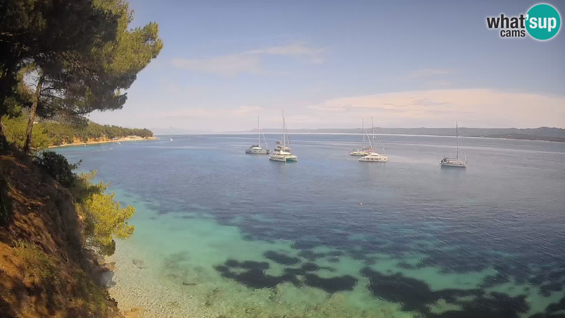 Webcam Potočine Beach Bol – Live View of Borak Beach, Brač Island