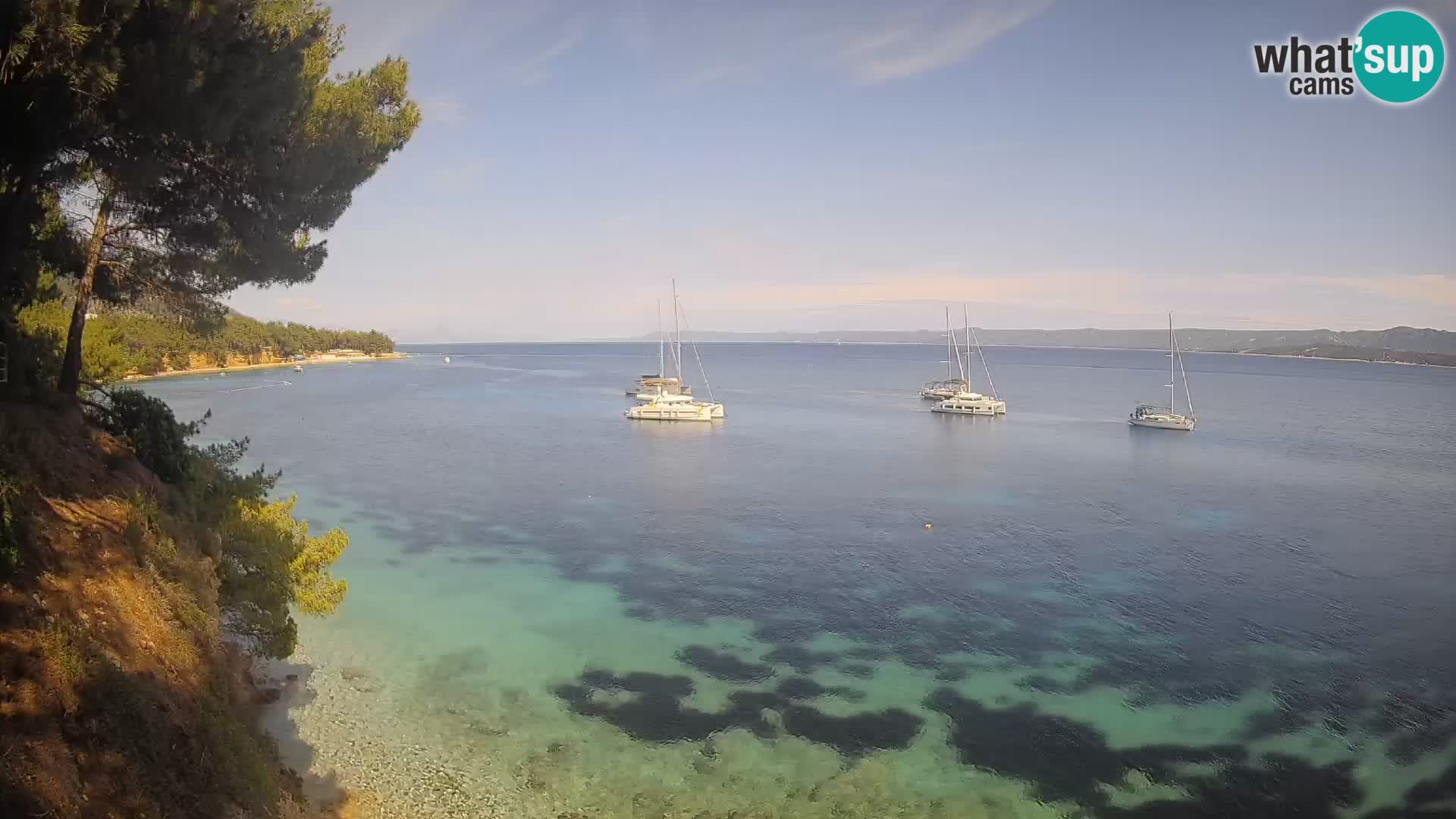 Webcam Strand Potočine Bol – Liveblick auf Borak Beach, Insel Brač