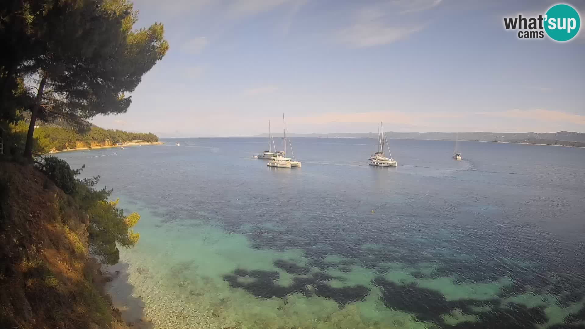 Webcam Strand Potočine Bol – Liveblick auf Borak Beach, Insel Brač