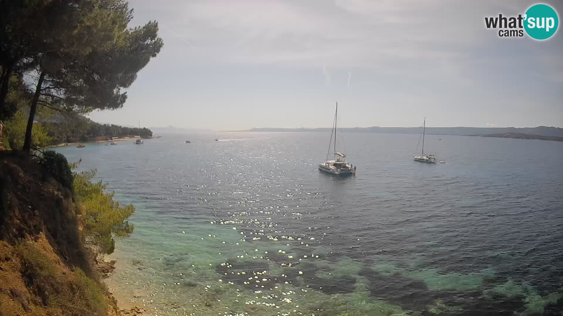 Web kamera Potočine Bol – Pogled uživo na plažu Borak, otok Brač
