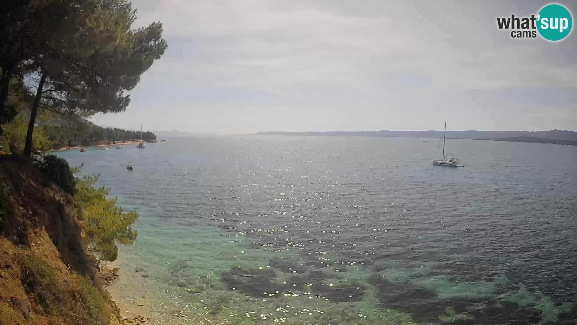 Webcam Strand Potočine Bol – Liveblick auf Borak Beach, Insel Brač