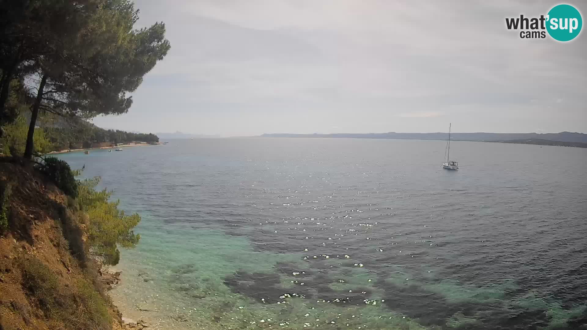 Webcam Strand Potočine Bol – Liveblick auf Borak Beach, Insel Brač